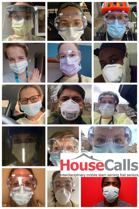 gallery of masked faces - House Calls interdisciplinary mobile team serving frail seniors